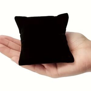 3 Black Velvet Jewelry Pillows- (3 Pieces) New